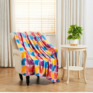 Way To Celebrate Spring Butterflies Throw Blanket Butterfly 50"x60" NWT